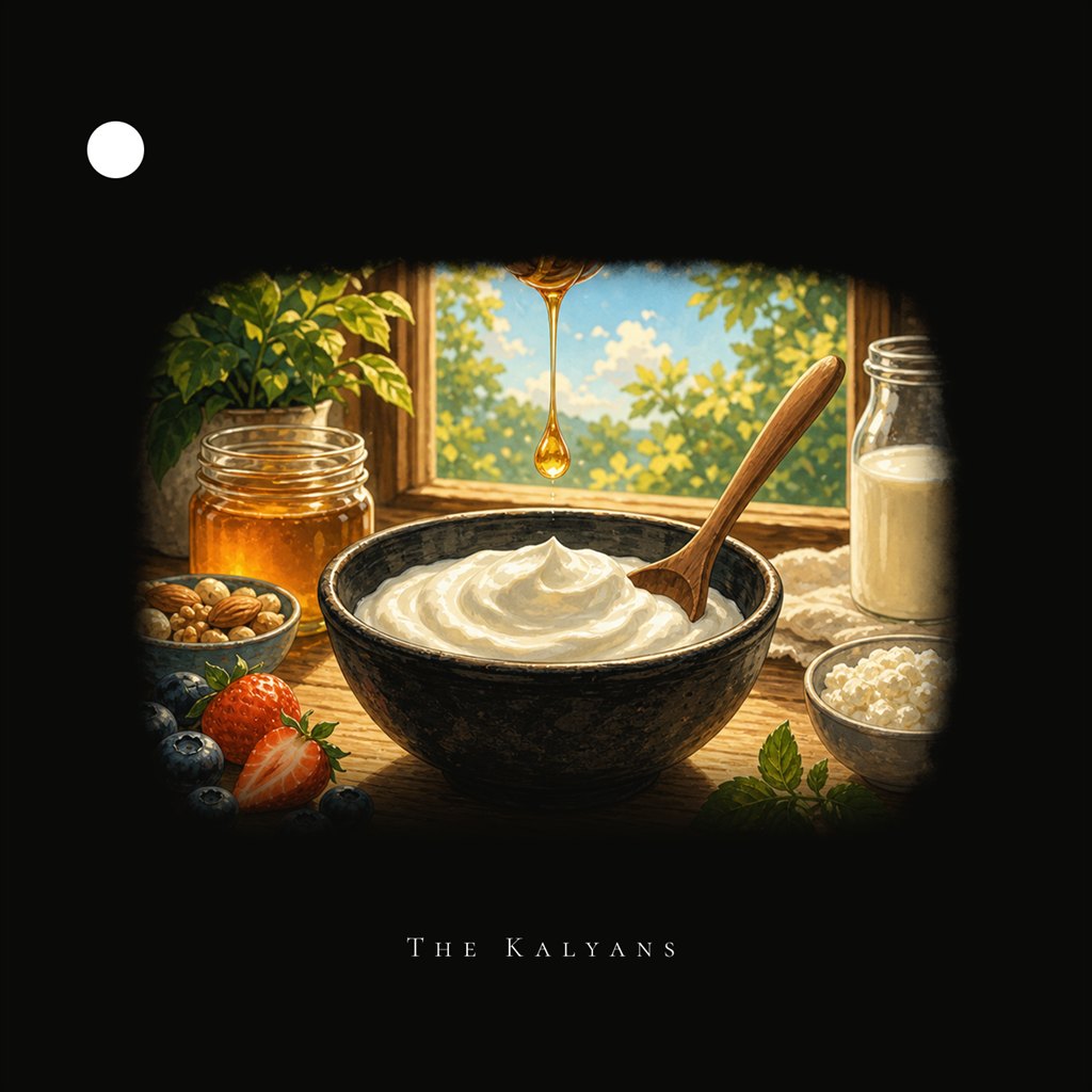 The Kalyans Codex illustration for Greek Yogurt and High-Protein Dairy Snacks