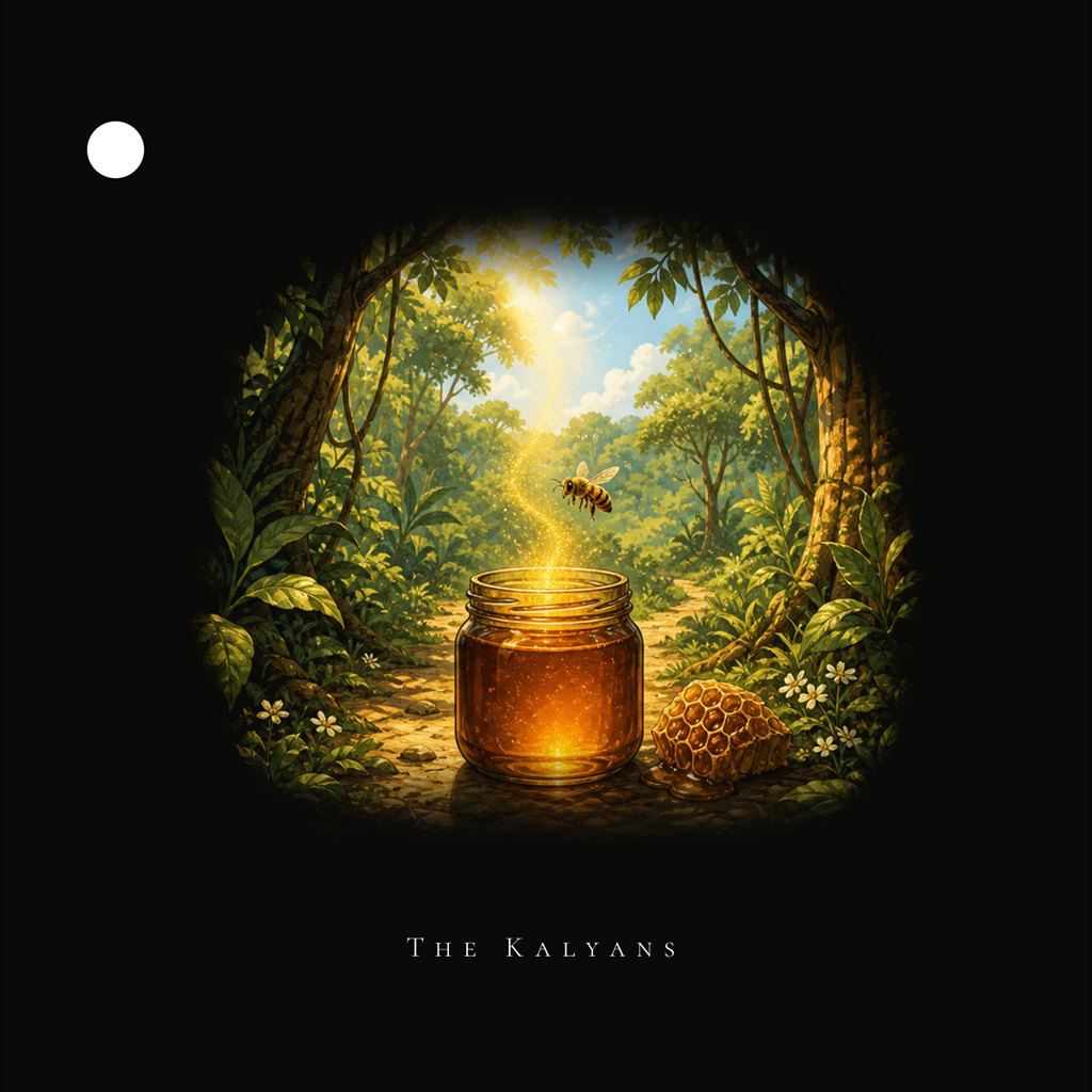 The Kalyans Codex illustration for Why We Begin With Raw Jungle Honey